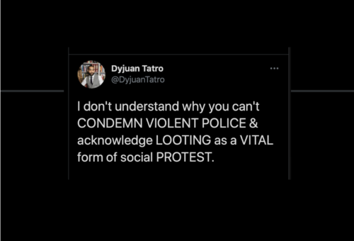 New Senior Advisor at the Democratic Congressional Campaign Committee last year lauded “Looting as a Vital form of social Protest” and condemned Police