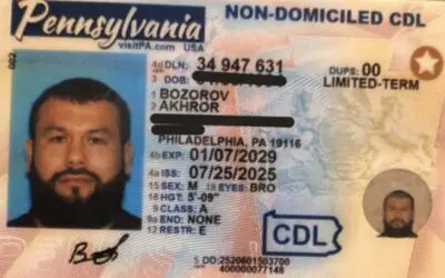 ICE arrests an Uzbeki illegal alien wanted alleged terrorist who was driving an 18-wheeler in Kansas and had been given a Commercial Driver’s License by Pennsylvania