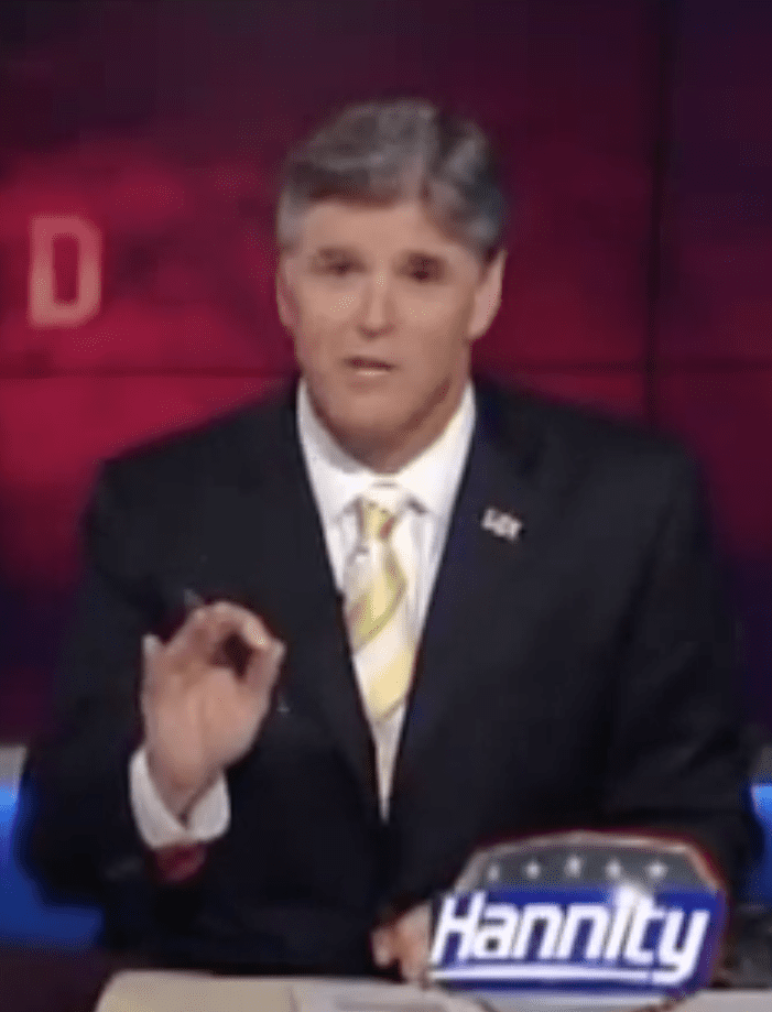 Sean Hannity reads CPRC oped on “The Myth of American Gun Violence” on