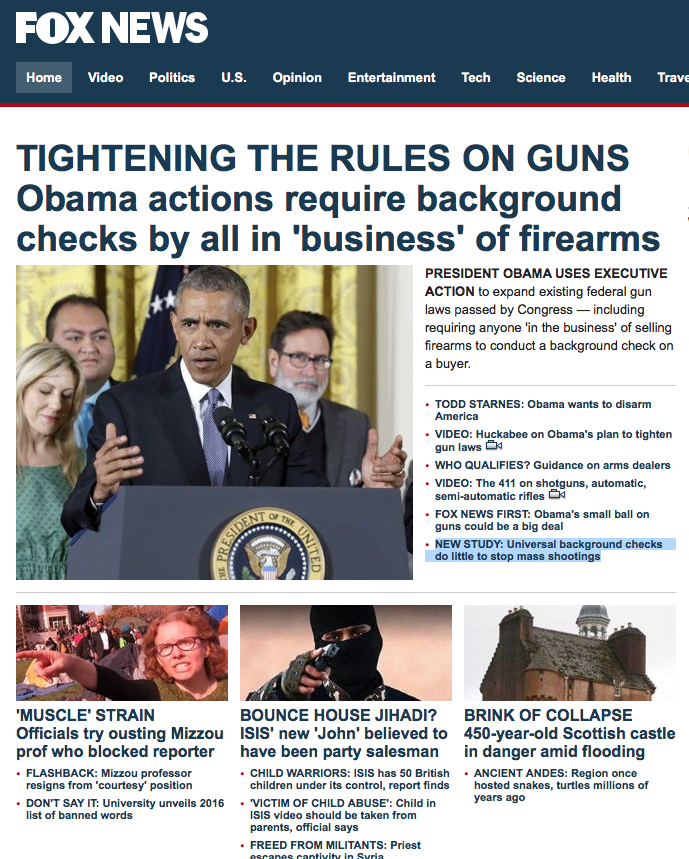 Fox News cover for CPRC research