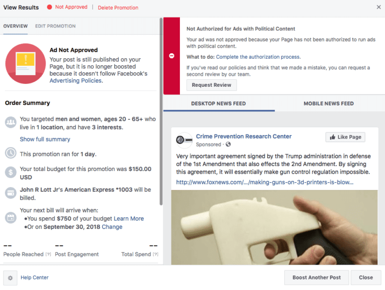 More Social Media Bias Facebook prevents us from advertising Fox News