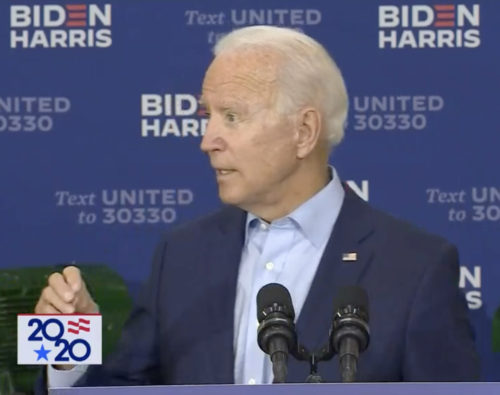 Biden has a pattern of falsely claiming that he visited with people after mass public shootings