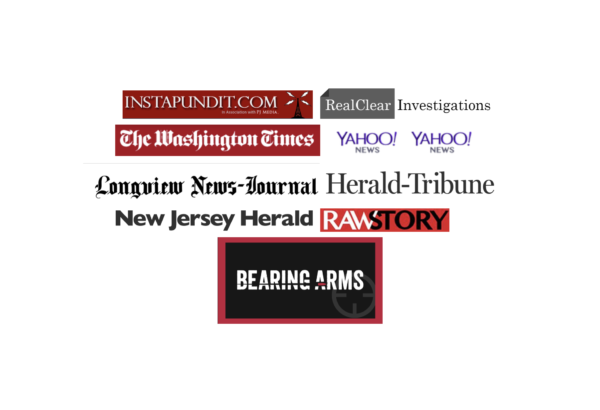CPRC within the News: Real Clear Investigations, Instapundit, Washington Times, Yahoo News, and far more