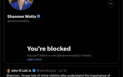 Mom’s Demand Shannon Watts Blocks John Lott on Twitter