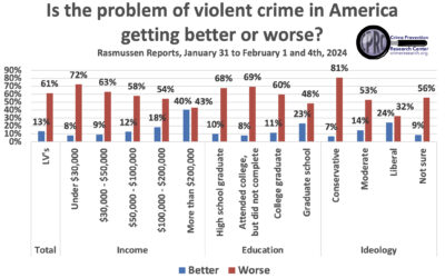 The Highest Income People and Those Who Went to Graduate School are the Least Concerned About Crime