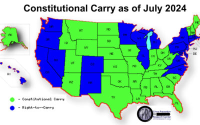 South Carolina Becomes the 29th Constitutional Carry State, 46.8% of Americans now live in Constitutional Carry States, with 67.7% of the area