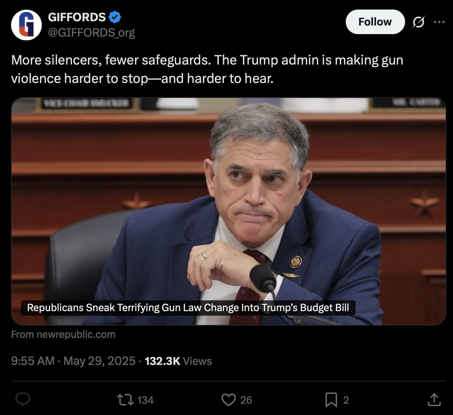 Giffords on Suppressors