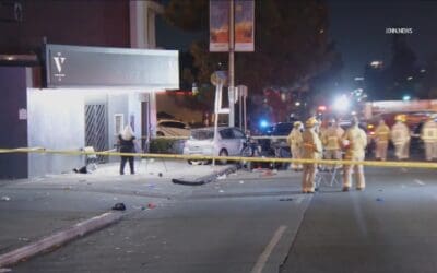 Driver Strikes Crowd Waiting Outside at Hollywood Night Club Leaving 30 Injured, of whom were 7 Critical