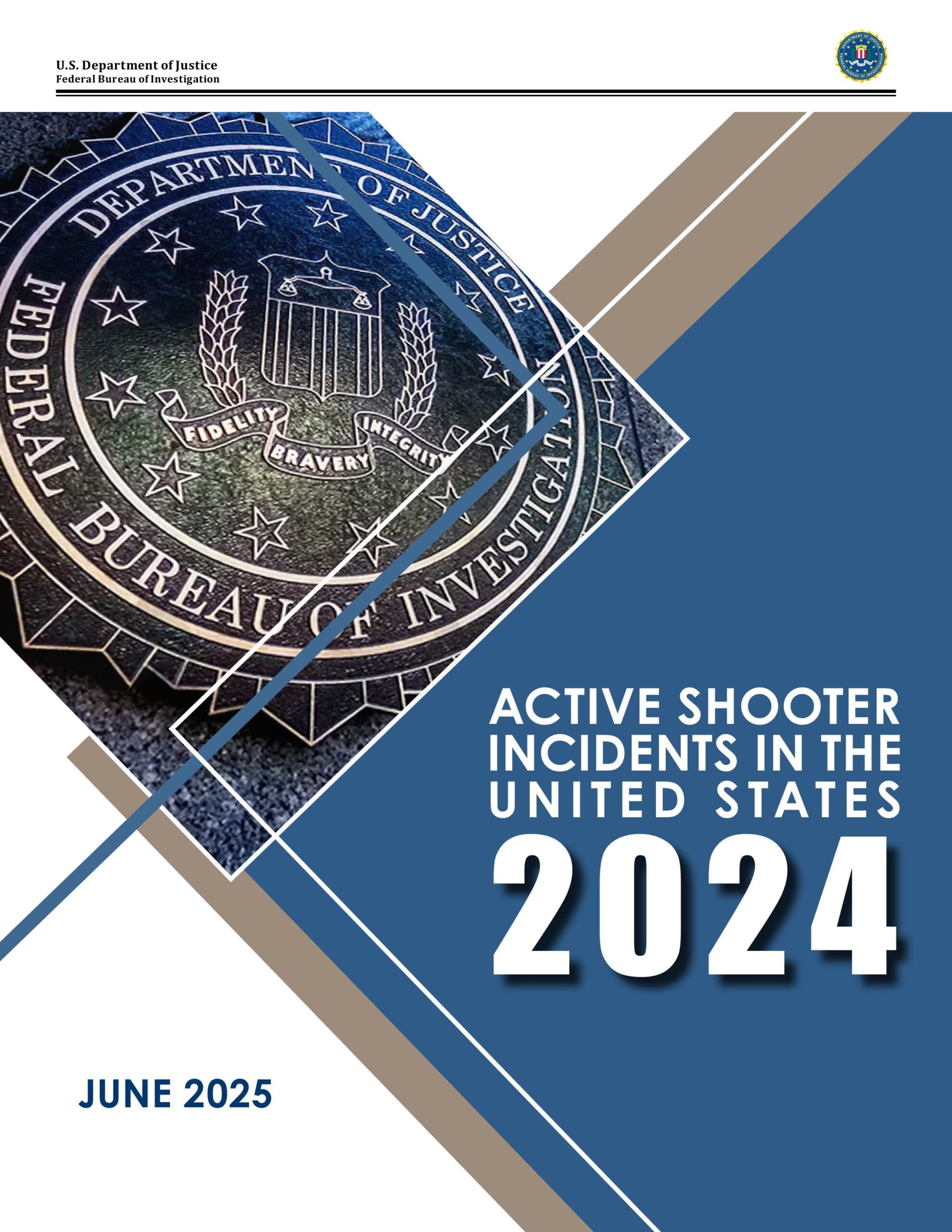 FBI Active Shooter Incidents in the United States in 2024