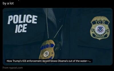 White House Press Secretary Karoline Leavitt Again Posts Another of Our Op-eds, this one from the New York Post on Trump’s ICE enforcement record