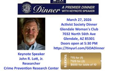 Dinner Talk in Phoenix, Arizona on March 27th