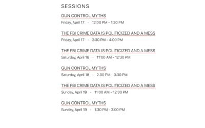 Talks in Houston at the the George R. Brown Convention Center on April 17th, 18th, and 19th: THE FBI CRIME DATA IS POLITICIZED AND A MESS and GUN CONTROL MYTHS