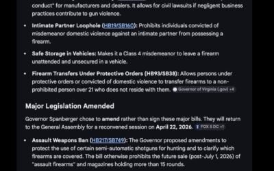 Virginia’s Long List of New Gun Control Laws