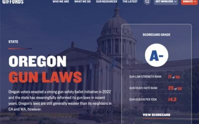 Gun Control Groups Brag about all the Great Gun Control Laws that Exist in Oregon